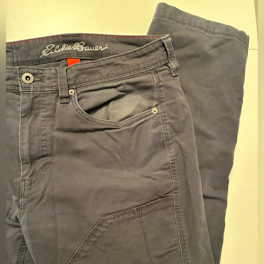 Eddie Bauer Dark Navy Straight Casual Pants